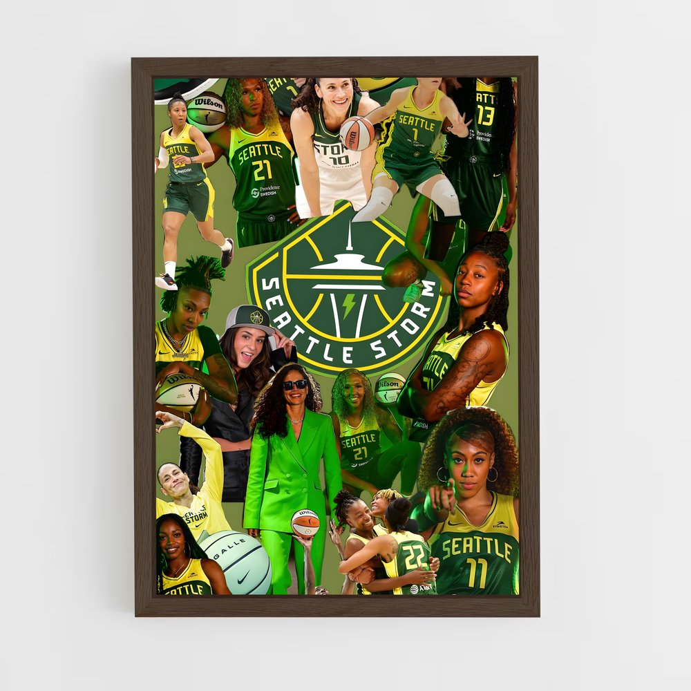 Poster Sourires de Seattle – affiche Basketball (vue 5)